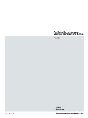 cover image of Plastische Berechnung von Stahlbetonscheiben und -balken